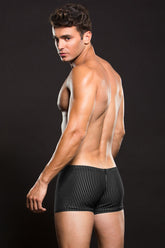 Microfiber Boxer White Pinstripe - BEV041 by Envy